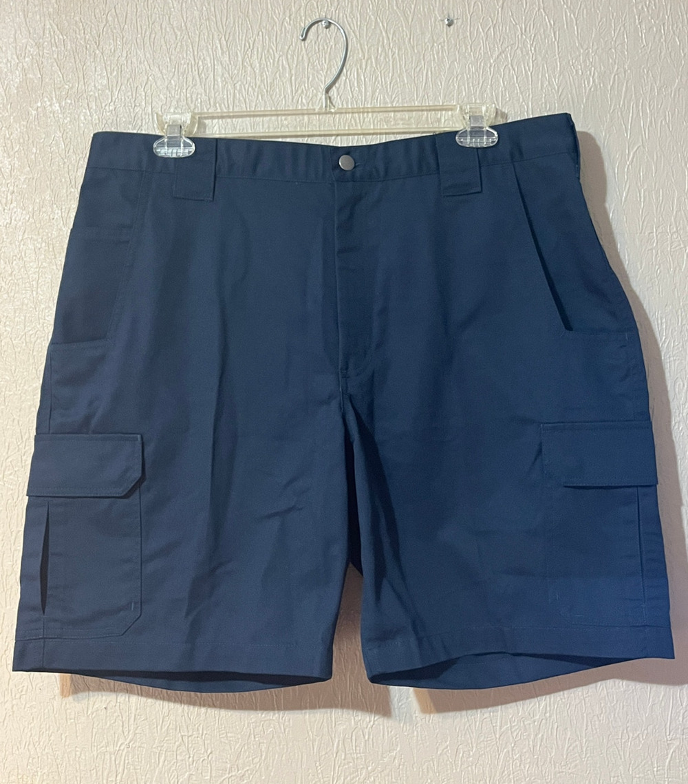 Wear Guard Men Cargo Shorts Blue Work Wear Utility Oeko-Tek Cotton Size 40 New